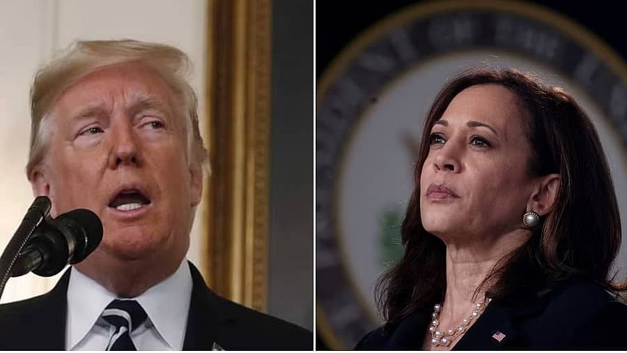 <div class="paragraphs"><p>ಡೊನಾಲ್ಡ್ ಟ್ರಂಪ್ ಮತ್ತು ಕಮಲಾ ಹ್ಯಾರಿಸ್</p></div>